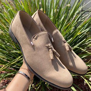 Boohoo MAN Tassal Tan Loafers Size 12